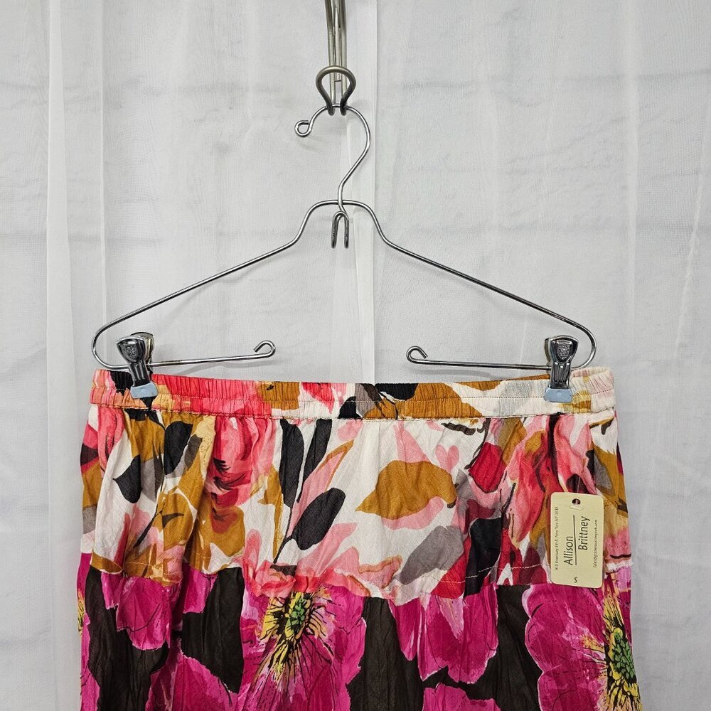 Allison Brittney Skirt Pink Fairy Floral Whimsical Cottage S NWT - Picture 2 of 11